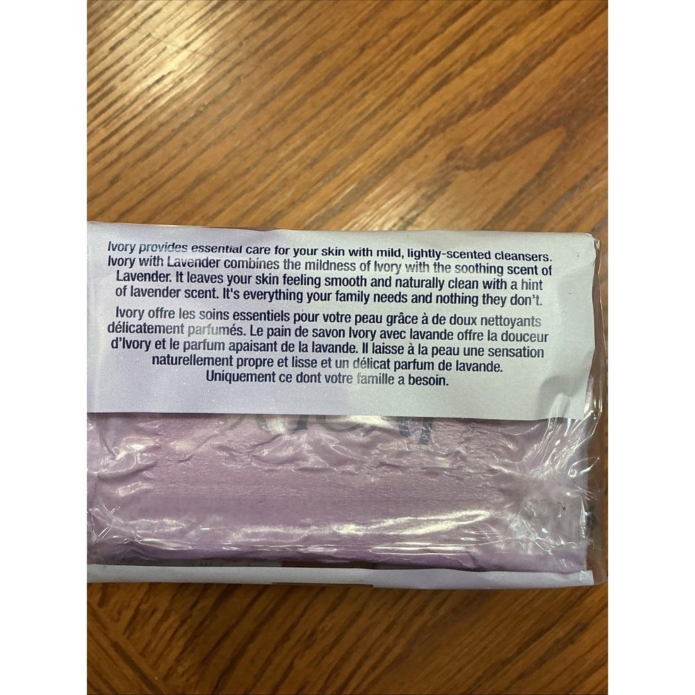 Ivory Lavender Bar Soap for Smooth Skin/ 3.1 oz per bar  sealed 3 pack gentle - Picture 3 of 7